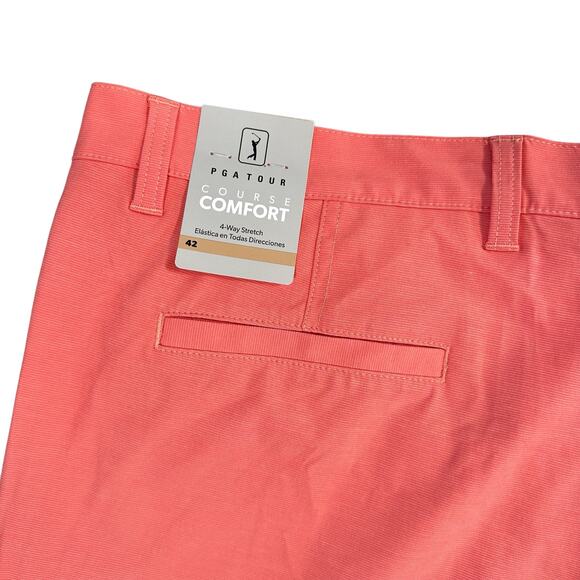 PGA TOUR Men's Flat-Front 4-Way Stretch Golf Shorts Size 42 - Picture 5 of 7
